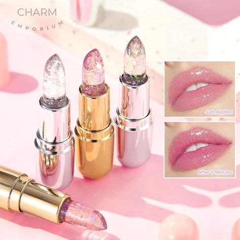 Unique Lipstick, Lip Lightening, Magic Lipstick, Jelly Lipstick, Shiny Lipstick, Color Changing Lipstick, Glitter Lipstick, Color Lip Balm, Moisturizing Lipstick