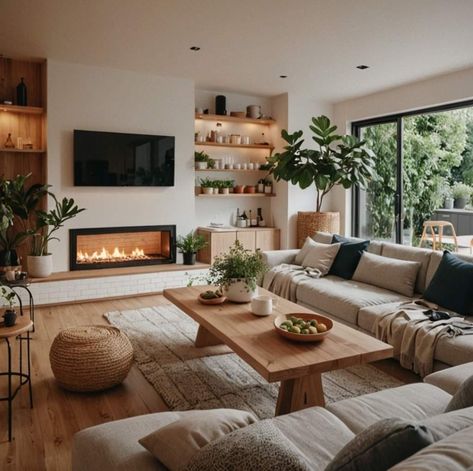 Warm Living Room Decor, Living Room Warm, Hus Inspiration, Home Design Living Room, Dream House Interior, Decor Home Living Room, Living Room Inspo, New Living Room, Cozy Living Rooms