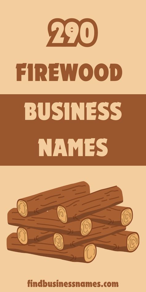 Searching for the perfect firewood business name? 🔥 

Check out our top creative and catchy firewood business names to help your brand stand out! 

#FirewoodBusinessNames Firewood Shed, Attract Customers, Wood Shed, Firepit, How To Attract Customers, Cool Names, Company Names, Business Names, Wood Shop