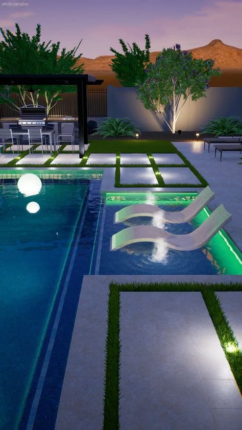 Backyard Mood Board, Luxury Garden Design, Luxury Pools Backyard, Indoor Pool Design, Luxury Garden, Luxury Pools, Backyard Pool Landscaping, Backyard Paradise, Future Apartment Decor