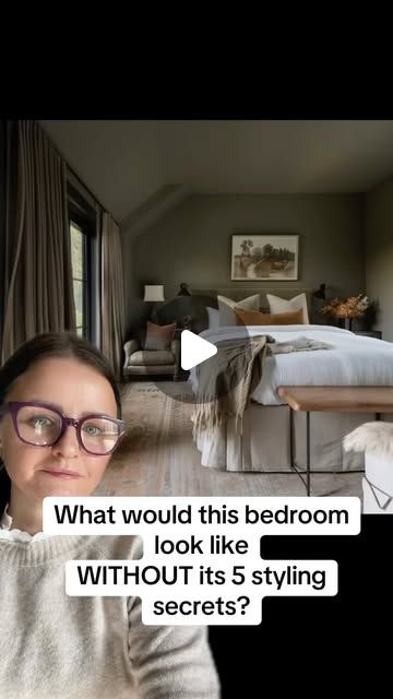 Expert Interior Design & Online Consultations on Instagram: "What would this bedroom look like WITHOUT its 5 styling secrets? Find out how decor can totally transform a room from drab to fab! #bedroommakeover #bedroomdecor #relaxingvibes #HomeStyleHacks #EffortlessElegance #interiordesign #bedroom #InteriorInspo #interiordesigntips #greenbedroom #wioleta_kelly #dailytips #homedecor #selfbuildireland #irishinteriors #irishhomestyle #irishhomes" Color Wash Bedroom, Bedrooms With No Headboard, Cozy Primary Bedroom, Turkish Bedroom, Irish Interiors, Bedroom Nook, Guest Room Design, Moody Bedroom, European Aesthetic