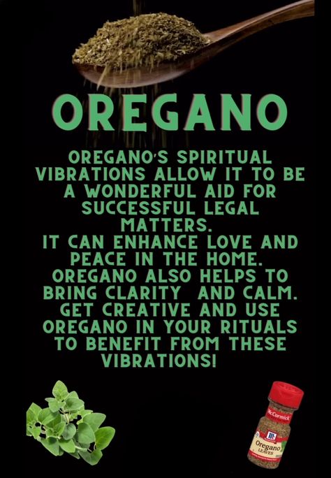 Oregano Magical Properties, Hair And Skin Vitamins, Oregano Essential Oil, Herbal Education, True Interesting Facts, Good Luck Spells, Magickal Herbs, Herbal Plants, Magic Herbs