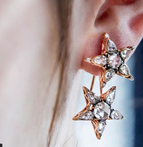 Star earrings dangle