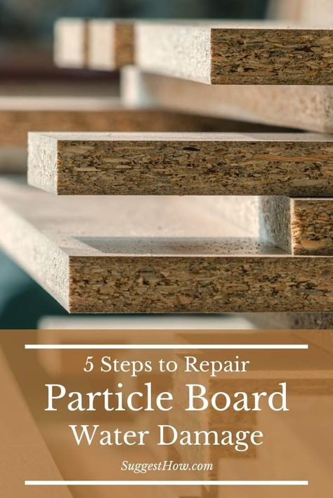 how to repair particle board water damage. #repair #home #suggesthow #particle #particleboard #waterdamage. Wood Repair Furniture, Painted Particle Board Furniture, Fix Water Damaged Cabinets, Water Damaged Laminate Furniture, Fix Particle Board Furniture, How To Repair Water Damaged Wood, Painting Cheap Furniture Particle Board, Repair Particle Board Furniture, How To Fix Water Damaged Particle Board