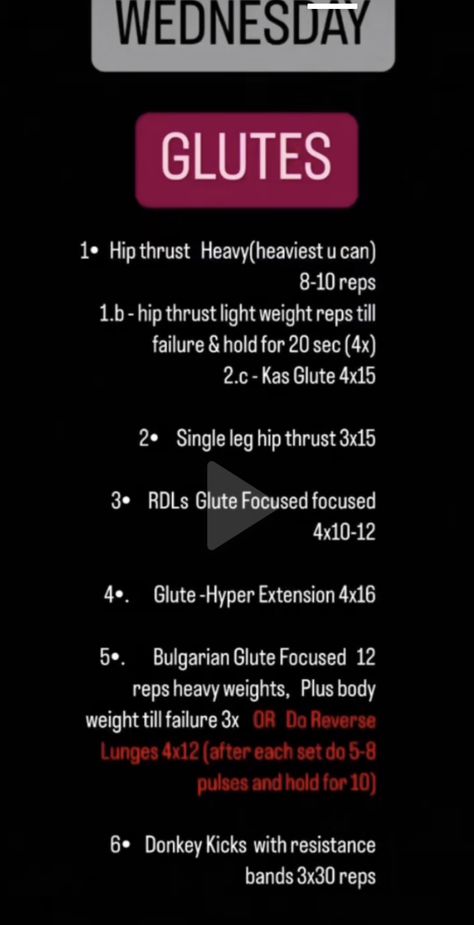 Hip Thrust Challenge, Single Leg Hip Thrust, Donkey Kicks, Reverse Lunges, Heavy Weights, Hip Thrust, Resistance Band, Body Weight