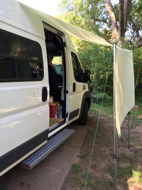 Diy Van Awning, Van Awning, Campervan Awnings, Camper Car, Diy Awning, Car Tent Camping, Stealth Camping, Solo Camping, Car Tent