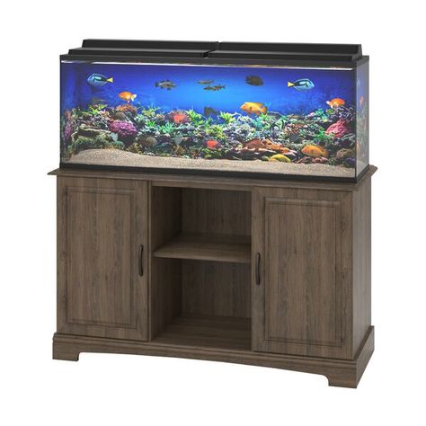 Deirdre 75 Gallon Aquarium Stand 75 Gallon Aquarium Stand, Brushed Nickel Door Handles, 75 Gallon Aquarium, Terrarium Stand, Terrarium Tank, Aquarium Stands, Fish Tank Stand, Cool Fish Tanks, Tank Stand