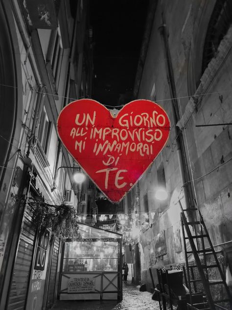 Text Aesthetic, Napoli Italy, I Fall, Street Art, Neon Signs, Wallpapers, Italy, Red, Travel