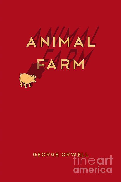 Animal Farm by George Orwell Classic Famous Book Cover or Poster Art. Buy fine art canvas prints, framed prints, acrylic or metal prints of minimalist famous book covers and popular movie poster artwork design by Nishanth Gopinathan. Perfect as wall decor for your home or office. Animal Farm Book Cover, Famous Book Covers, Minimalist Doodles, Animal Farm Book, Book Typography, Animal Farm George Orwell, Minimal Book, Minimalist Book Cover, Book Cover Poster