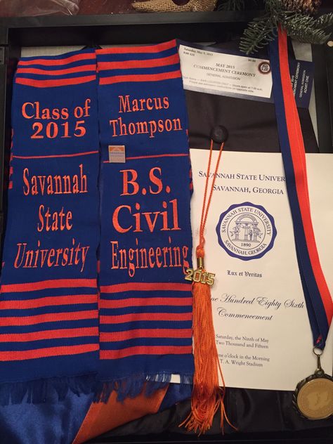 Civil Engineering Graduation, Engineering Graduation, Savannah State University, To My Son, Savannah Georgia, Graduation Ceremony, Shadow Boxes, Civil Engineering, Colleges And Universities