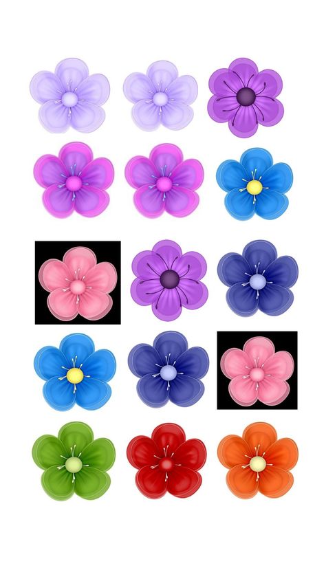 Images Of Bts, Tiny Stickers, Cute Clipart, Beadwork Patterns, Flower Art, Bead Work, Cake Toppers, Activities For Kids, Paper Crafts