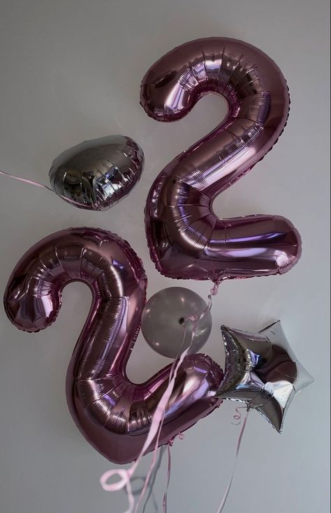 2002 Birthday Cake, 22 Birthday Balloons, Birthday 22 Aesthetic, 22 Balloons, 22th Birthday, Bday Gift For Boyfriend, Happy Birthday 22, H Letter Images, Happy 22nd Birthday