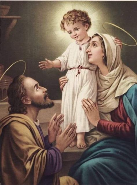 Jesus Mary And Joseph, Religious Pictures, Mama Mary, Catholic Images, Blessed Mother Mary, Child Jesus, Religious Images, Mary And Jesus, Holy Family