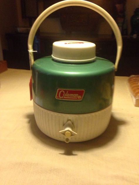 Used (normal wear) - Very cool Vintage Coleman cooler...  Price is firm. Vintage Coleman Cooler, Camping Water Jug, Coleman Cooler, Coleman Camping, Vintage Coleman, Lantern Vintage, Coleman Lantern, Vintage Christmas Decor, Vintage Collectables