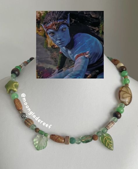 AVATAR Na'vi Style Necklace Omatikaya Metkayina Neteyam Neteyam Necklace, Avatar Diy Ideas, Avatar Songcord, Songcord Ideas, Avatar Bracelet, Avatar Necklace, Avatar Jewelry, Avatar Tree, Neteyam Avatar