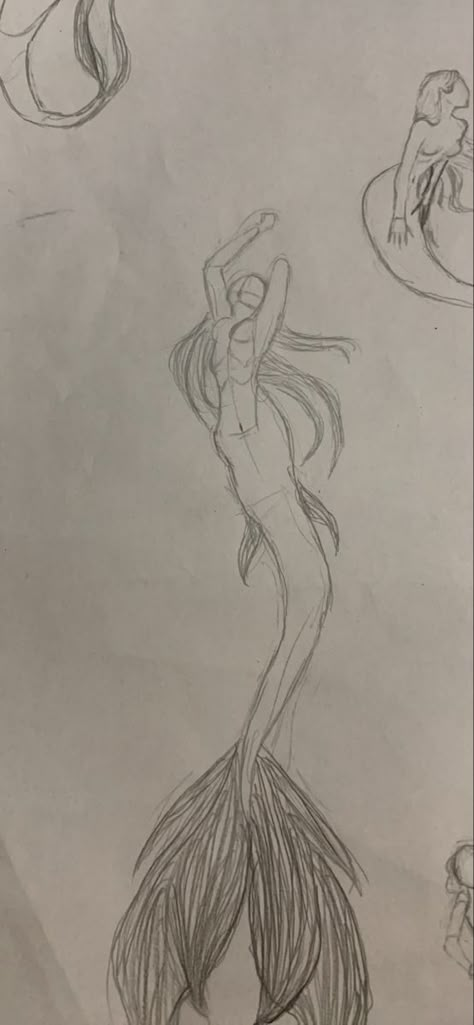 Siren Anatomy Drawings, Mermaid Art Sketch, Siren Drawing Reference, Siren Drawing Sketches, Mermaid Drawing Reference, Siren Sketch, Mermaids Drawing, Siren Drawing, Siren Oc