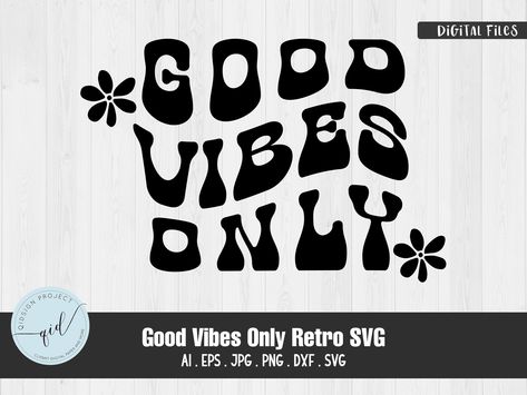 Text Dividers, Retro Svg, Motivational Svg, Electric House, Cricut Files, Svg Designs, Silhouette Cut, Svg Cricut, Good Vibes Only