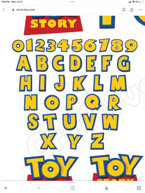 Toy Story Font, Toy Story Room, Banner Ideas, Sketch Ideas, Ideas Para Fiestas, 2nd Birthday Parties, Toy Boxes, Toy Story, Birthday Party