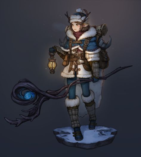 Winter Wizard, Female Character Concept, Snow Outfit, Cold Outfits, Winter Girls, Game Inspiration, Character Design Animation, Fantasy Rpg, Female Character Design