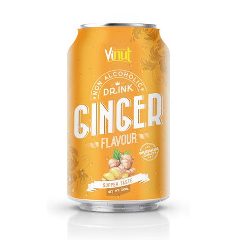 250ml VINUT Brand Non Alcoholic Beer Drink Ginger Flavour india Check more at https://naturalbeverage.in/products/non-alcoholic-beer/250ml-vinut-brand-non-alcoholic-beer-drink-ginger-flavour-india/ Ginger Beer Packaging, Ginger Drink, Non Alcoholic Beer, Viet Food, Juice Packaging, Natural Drinks, Beer Packaging, Drinks Design, Juice Drinks