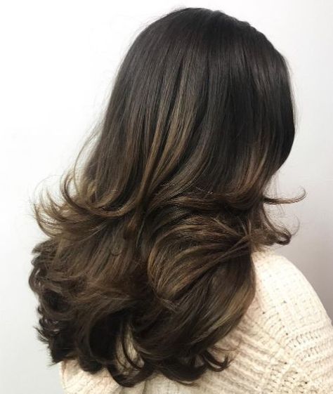 Long Layered Hair Blowout Frizzy Wavy Hair Cuts, Layered Hairstyles For Long Hair, Long Hairstyles With Layers, Hairstyles With Layers, Frizzy Wavy Hair, Wavy Layered Hair, New Long Hairstyles, Haircuts For Frizzy Hair, Layered Thick Hair