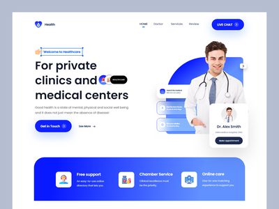 Personal Website Design, Logo Design Women, Healthcare Website, Medical Website Design, Web Design Websites, Medical App, Dental Website, Mobile App Design Inspiration, Creative Web Design