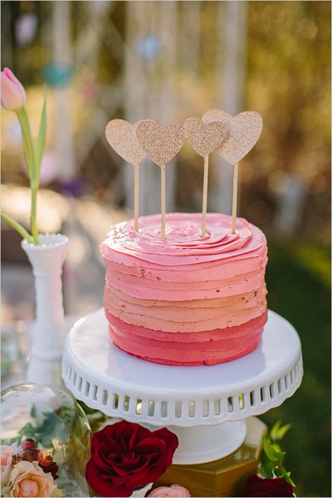 Torte Creative, Torte Cupcake, Ombre Cake, Diy Cake Topper, Heart Cake, Diy Cake, Savoury Cake, Smash Cake, Sweet Cakes