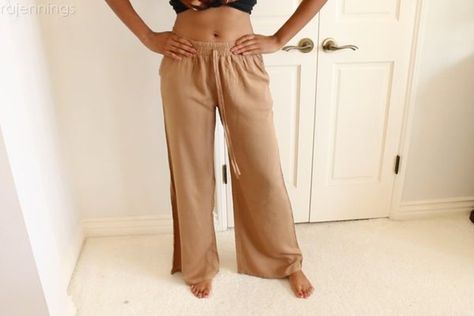 DIY Split Leg Pants (No Sewing Required): 6 Steps (with Pictures) Altering Pants, Split Leg Pants, Pant Pattern, Diy Pants, Diy Wardrobe, Tshirt Refashion, Wrap Pants, Split Legs, Pants Sewing Pattern