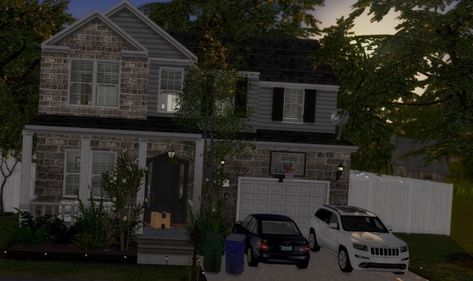 Sims 4 Suburban Mansion, Sims 4 House Unfurnished, Sims 4 Houses On Gallery, Urban Cc House, Sims 4 Realistic Neighborhood, Sims 4 Houses Unfurnished, Sims 4 Houses Tray, Duplex Sims 4, Sims 4 House 3 Bedroom