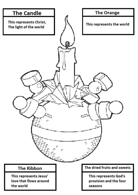 Christingle colouring / activity sheet Christingle Craft Ideas, Christingle Service, Family Service Ideas, Childrens Christmas Crafts, Christian Ideas, Family Service, Christian Graphics, Bible Journaling Ideas Drawings, Preschool Bible