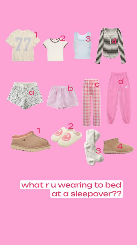 pick a shirt, bottoms, and slippers(or socks!) to wear at ur sleepover..whether ur sleeping or not!! What I Wore, Slippers, Socks, Bed, How To Wear, Quick Saves