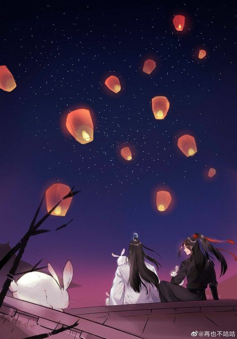 #wangxian Anime Boy Sketch, Asian Painting, K Wallpaper, Cute Couple Art, Amazing Art Painting, Heaven's Official Blessing, Cute Illustration, Chinese Art, Art Pictures