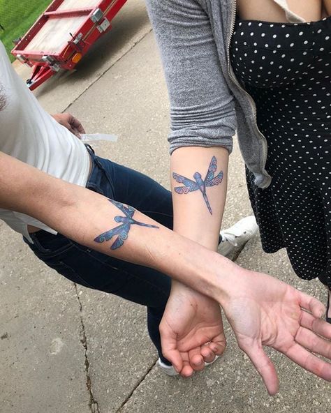 Dragonflies Dragon Flies Tattoos, Mommy Daughter Tattoos, Small Dragonfly Tattoo, Sentimental Quotes, Mom Daughter Tattoos, Matching Tats, Dragon Flies, Dragonfly Tattoo, Mother Daughter Tattoos