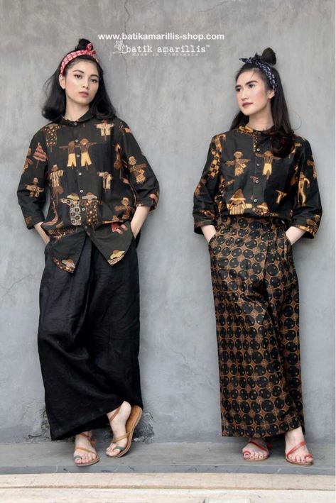 Batik Fashion Modern Casual, Indonesian Clothing, Batik Dress Modern, Batik Amarillis, Batik Clothing, Modern Batik, Batik Modern, Pattern Outfits, Kurti Designs Latest