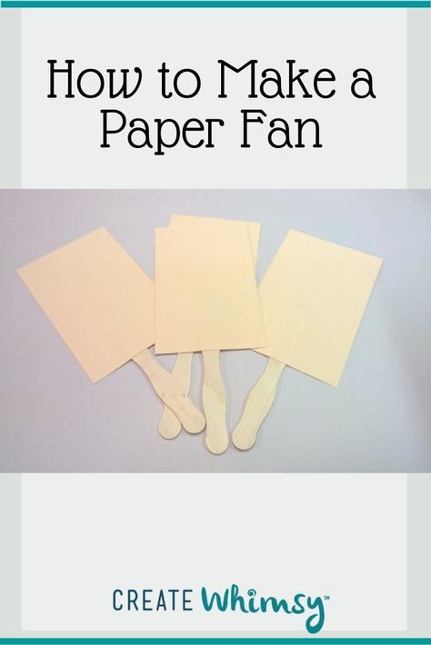 Keep your guests cool on hot days with DIY paper fans. Keep them plain or customize them for your event. Paddle Fans Diy, Diy Paper Fans For Wedding, Making Paper Fans, Diy Fans Paper, How To Make A Hand Fan, Diy Hand Fans How To Make, How To Make Paper Fans, Diy Hand Fan, Wedding Hand Fans Diy