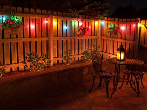 Outdoor String Lights - Yard Envy Backyard Party Lighting, Patio Redo, Lights Porch, Urban Lights, Backyard Dinner, Backyard Dinner Party, Solar Light Crafts, Best Outdoor Lighting, Patio Lights