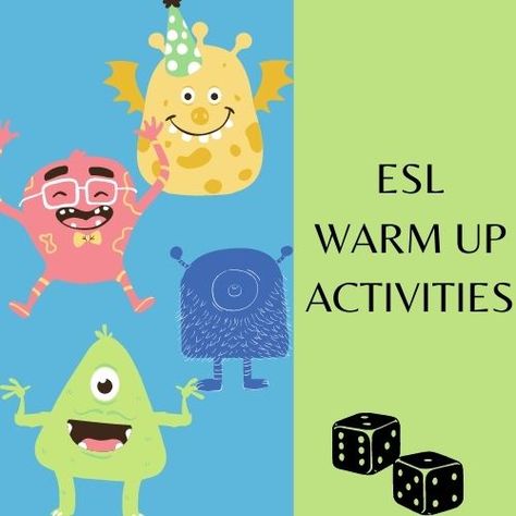 ESL warm up activities for students of all levels to enjoy. Spice up your teaching with some of these fun warmers that kids, teens and adults can enjoy Elementary Esl Activities, Esl Ideas For Adults, Classroom Starters Activities, Preschool Esl Games, Fun English Games For Esl Students, Esl Class Activities, Beginner Esl Activities, English Summer Camp Activities, Activities For Students Education