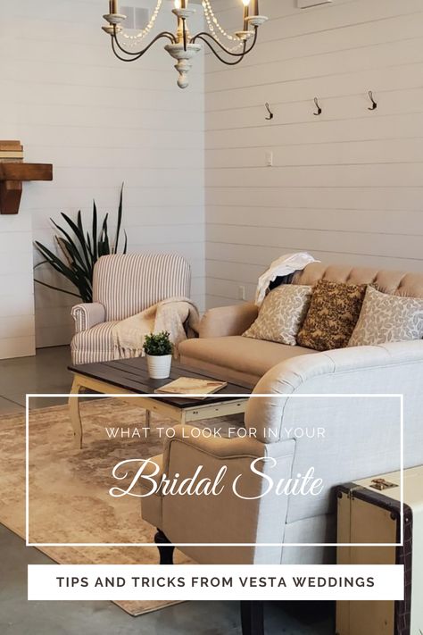 Bridal Ready Room, Grooms Dressing Room Ideas, Bridal Suite Must Haves, Bridal Suites Ideas, Bridal Getting Ready Room Decor, Wedding Venue Bridal Suite, Bridal Suite Room, Bridal Suite Decor, Groom Suite