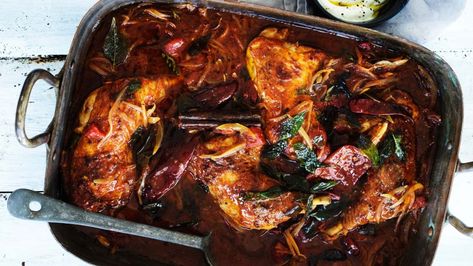 Parsi-braised chicken marylands Maryland Recipes, Chicken Maryland, Persian Recipes, Black Mustard Seeds, Braised Chicken, Chicken Dish, Persian Food, Food Info, Favourite Food