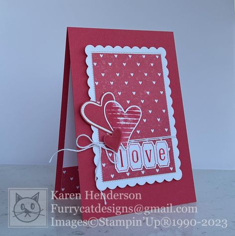 Stampin Up Adoring Hearts Bundle, Stampin Up Adoring Hearts, Adoring Hearts Stampin Up Cards, 2023 Bouquet, Stampin Up Valentine Cards, Valentines Day Cards Handmade, Country Bouquet, Hearts Card, Valentine Love Cards