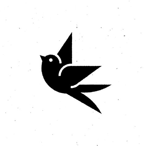 Swallow Drawing Simple, Bird Pictogram, Bird Graphic Design, Bird Icon, Logo Bird, Minimal Shirt Design, Bird Logo Design, Bird Graphic, Henna Tattoo Designs Simple