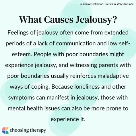 Jealousy: Definition, Causes, & Ways to Cope How To Cope With Jealousy, Jealousy Definition, Romantic Home Dates, Dealing With Jealousy, Overcoming Jealousy, Solution Focused Therapy, Feeling Jealous, Lack Of Empathy, Talk Therapy