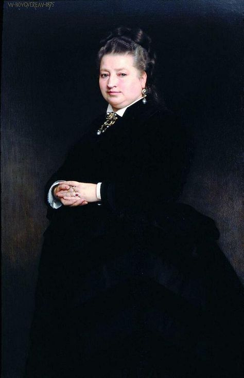 Portrait of Mme Marguerite Boucicaut, 1875 by William-Adolphe Bouguereau ( plus size painting ) Plus Size Painting, William Bouguereau, Adolphe Bouguereau, William Adolphe, Elizabeth Jane, William Adolphe Bouguereau, Female Human, Historical Art, French Art