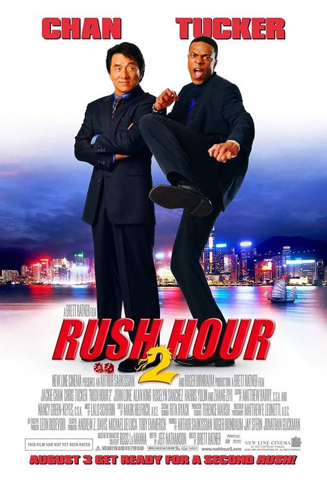 Rush Hour 2, American Embassy, Action Comedy Movies, Jackie Chan Movies, James Carter, Chris Tucker, Roselyn Sanchez, New Line Cinema, In And Out Movie