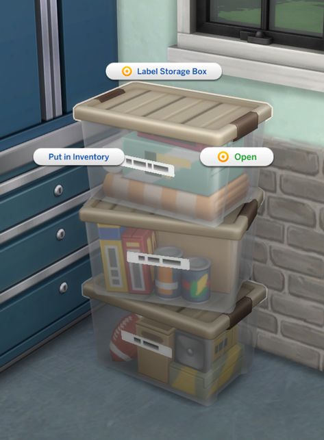 Sims 4 Storage Shelves, Sims 4 Functional Suitcase, Sims 4 Cc Moving Boxes, Sims 4 Cas Organizer, Sims 4 Storage Cc, Ikea Bins, Tire Storage Rack, Steel Pegboard, Loading Screen