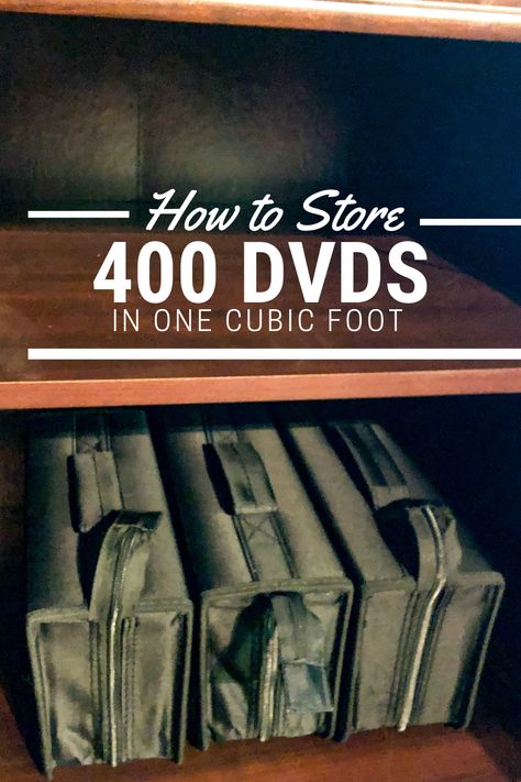 Space saving solution to organizing your dvd collection Dvd Storage Solutions, Dvd Cabinets, Dvd Storage, Dvd Collection, How To Store, Space Saving Solutions, Organization Tips, Organization Hacks, Storage Solutions