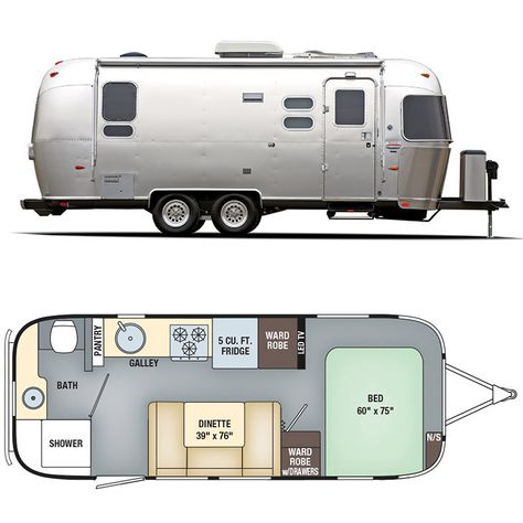 Airstream Layout, Airstream International, Airstream Caravans, Airstream Travel Trailers, Airstream Campers, Airstream Remodel, Airstream Interior, Airstream Renovation, Trailer Living