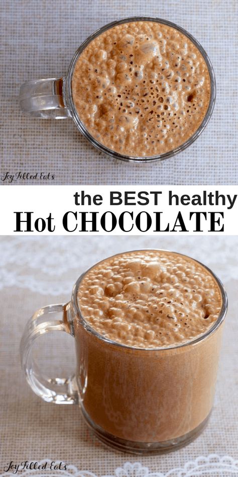 Healthy Hot Chocolate Recipe, Keto Dairy, The Best Keto Recipes, Healthy Hot Chocolate, Best Keto Recipes, Low Carb Drinks, Joy Filled Eats, Hot Chocolate Recipe, Keto Friendly Desserts