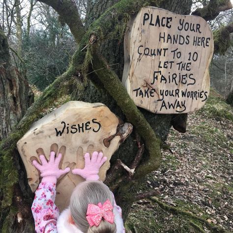 Garden Hangout Area, School Fun Ideas, Nature School, Loch Lomond, School Garden, Forest School, Fairy Doors, Fairy Garden Diy, Garden Signs