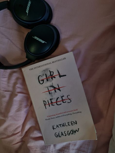 The Girl In Pieces, Girl In Pieces Aesthetic, Reading Astethic, Girl In Pieces Book Aesthetic, Romanticizing Reading, Pieces Aesthetic, Kathleen Glasgow, Girl In Pieces, Reading Motivation